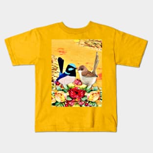 Bird Lovers Fairy Wrens Kids T-Shirt